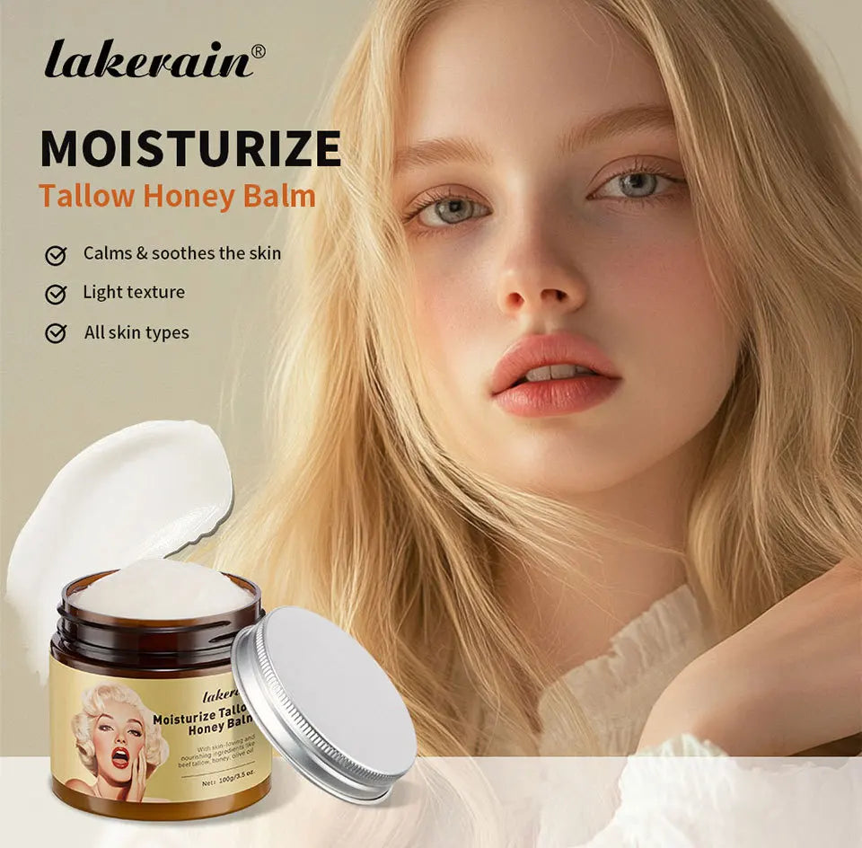 Whipped Beef Tallow and Honey Balm Moisturizing Face and Body Cream