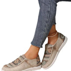 Women's Lightweight Canvas Lace-Up Sneakers