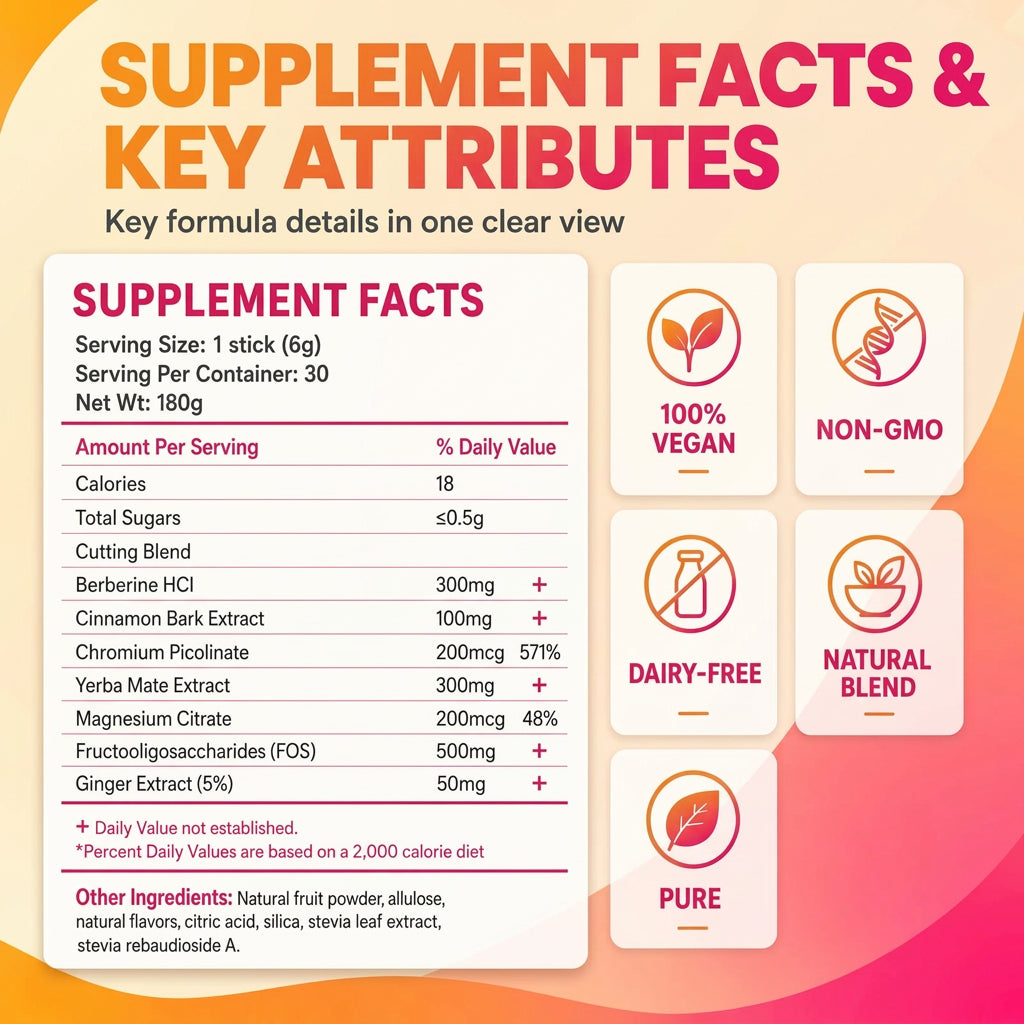 Berberine Yerba Mate Drink Mix Strawberry Acai Flavor