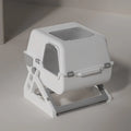Semi Automatic Enclosed Cat Litter Box for Cats