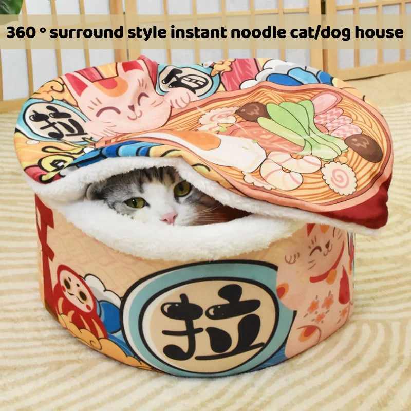 Warm Soft Pet Nest Bed Cushion for Cats Dogs