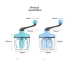 Manual Semi-Automatic Egg Beater with 6-Axis Whisk