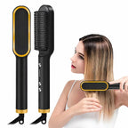 Dual-Purpose Heated Straightening and Curling Comb