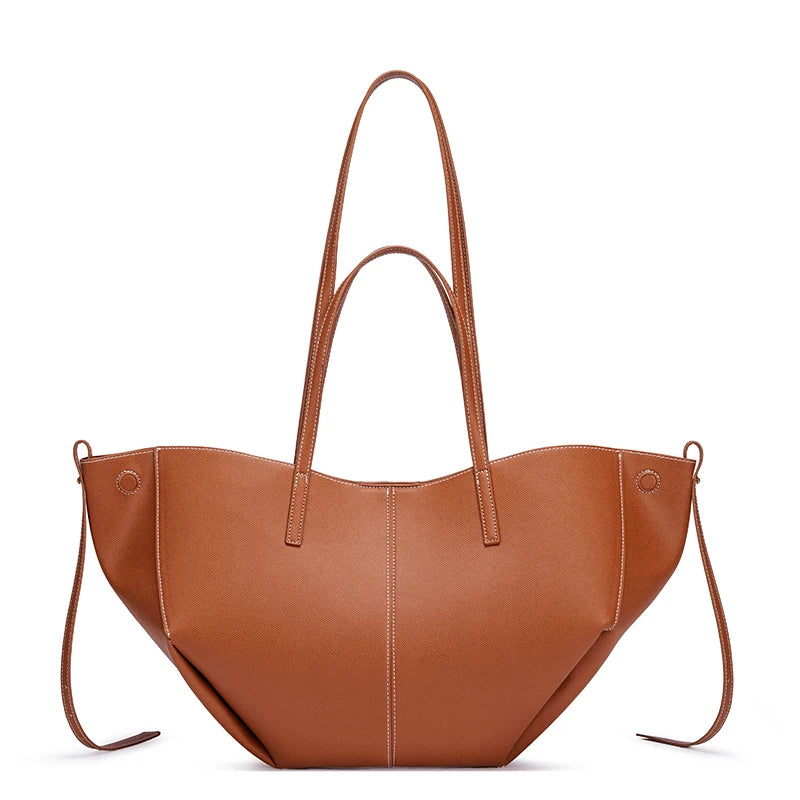 Women's Wing Large Capacity PU Leather Commuter Tote Bag