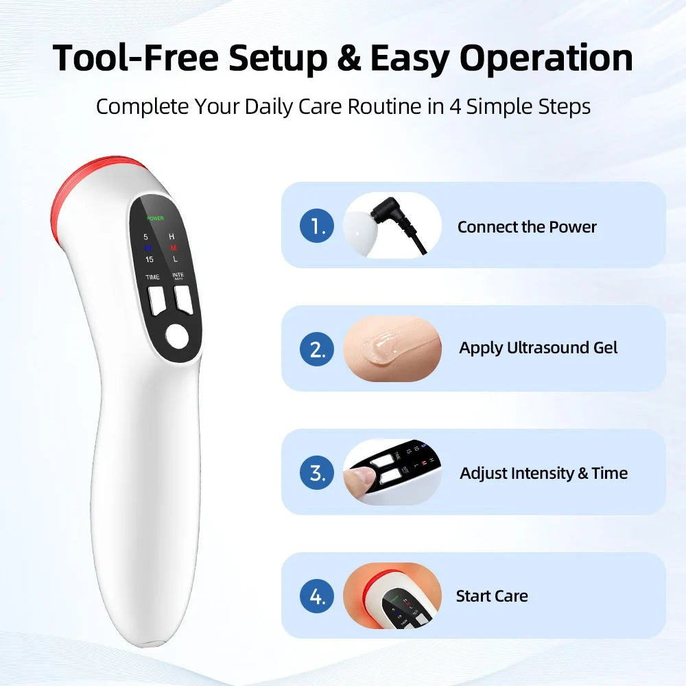 Ultrasonic Massager 1MHz Handheld Body Relaxation Device