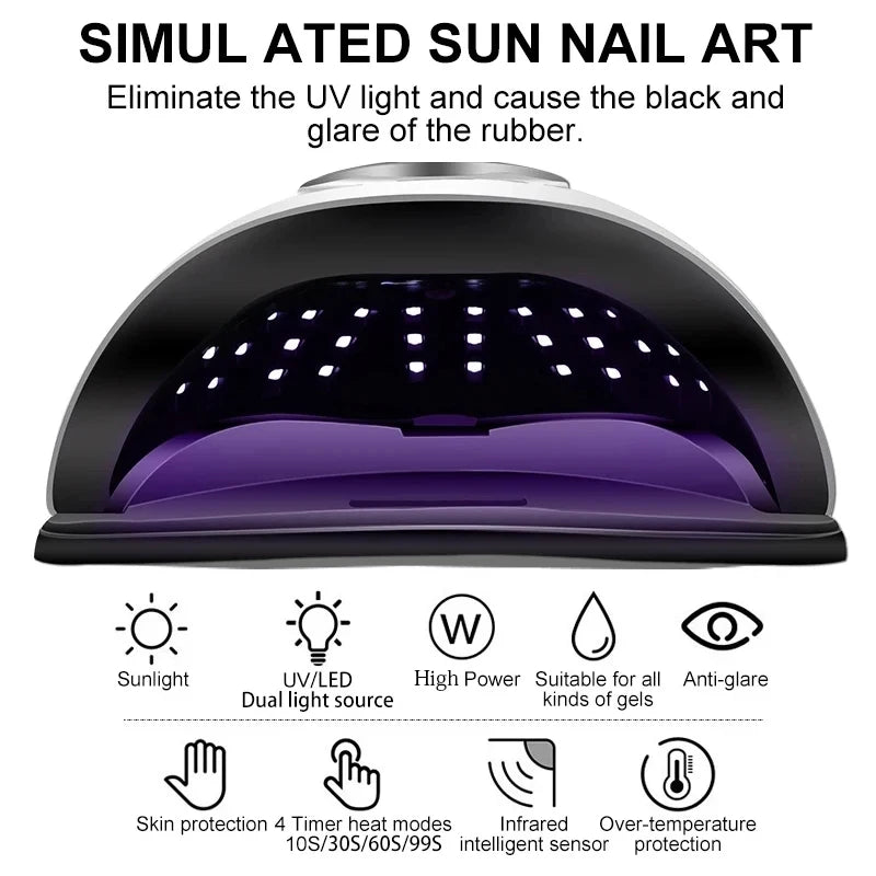 Professional Nail Drying Lamp for Manicure 280W Gel Polish