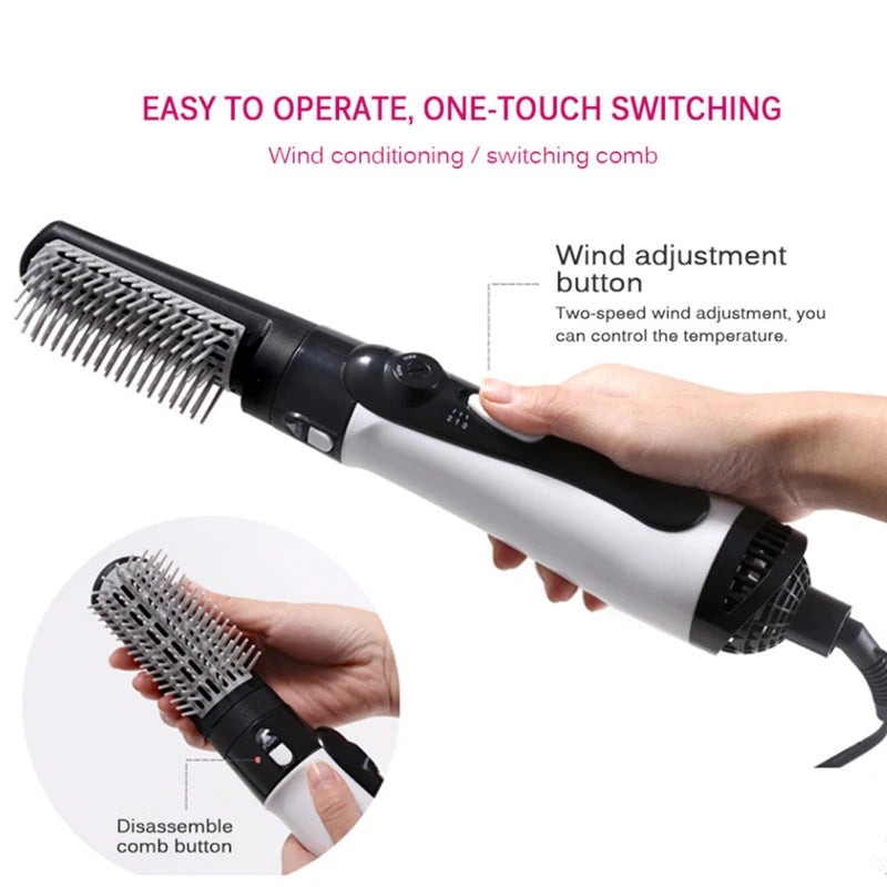 Electric 3-in-1 Hot Air Brush and Hair Dryer Styler ST-221
