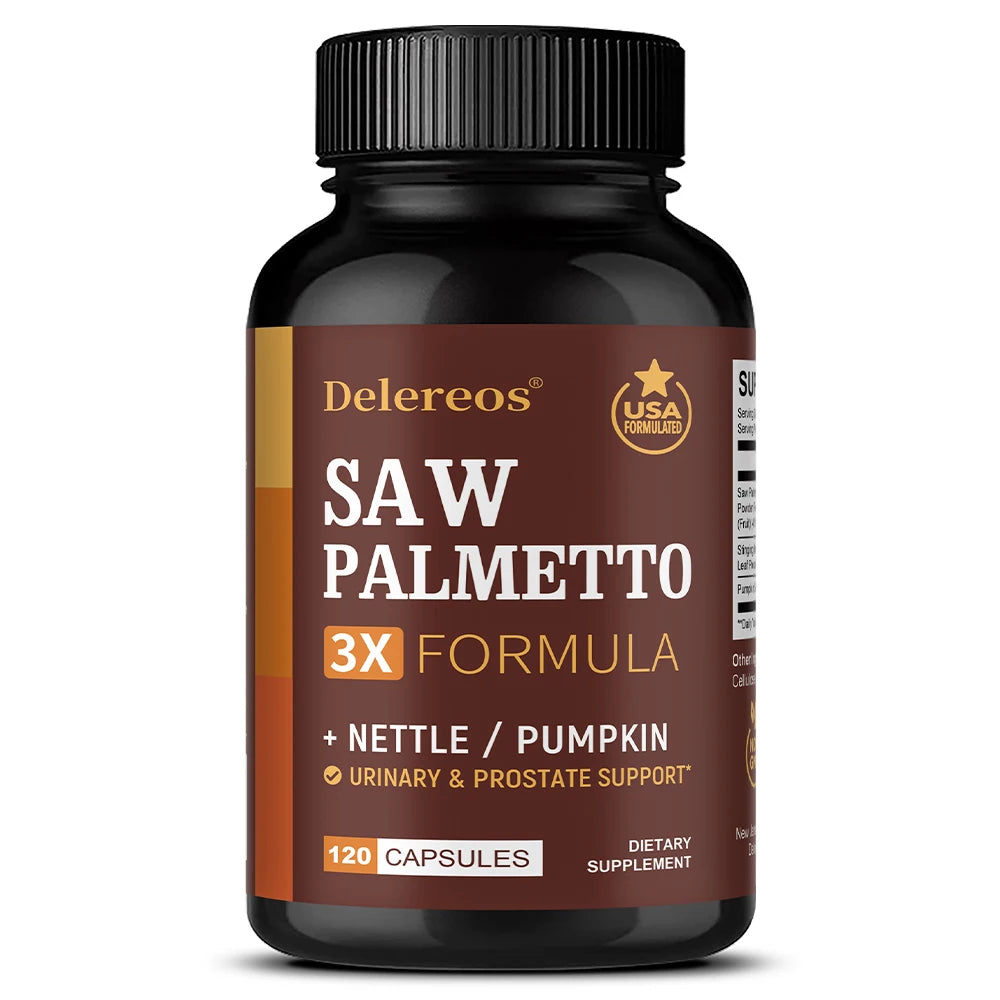 Saw Palmetto Capsules for Prostate and Hair Health