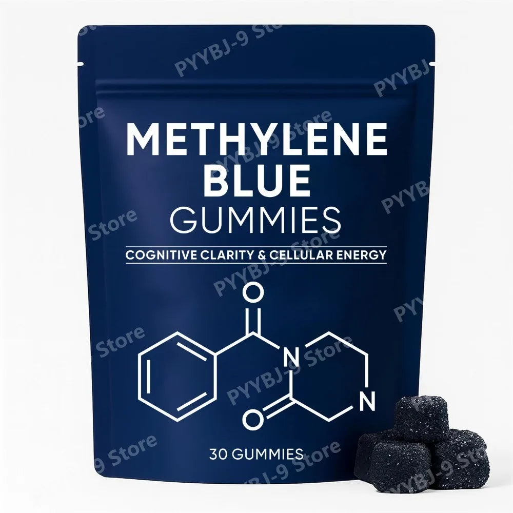 Methylene Blue Cognitive and Energy Support Dietary Supplement Gummies