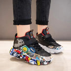 Kids' Cartoon Graffiti Sneakers