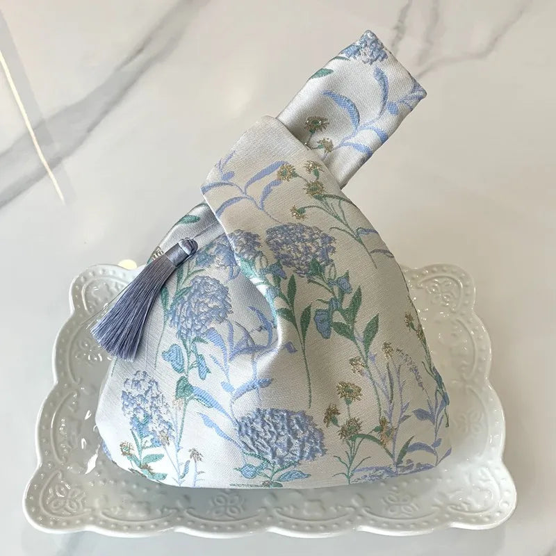 Women's Luxury Embroidered Floral Evening Clutch Bag