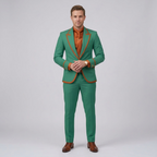 Men's Elegant Slim Fit 2-Piece Suit Set