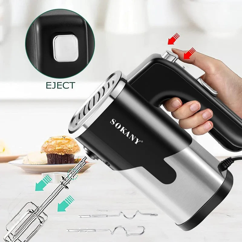 Electric 5-Speed Hand Mixer and Food Blender 800W