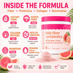 Fiber Probiotics Powder Acacia Collagen Peptides Electrolytes Tropical Breeze 16 Servings