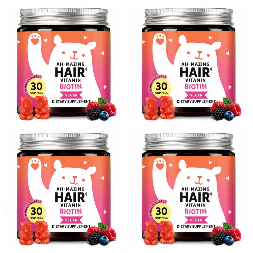 Biotin Gummies 5000 mcg Hair Skin Nails Support Vegan 30 Count