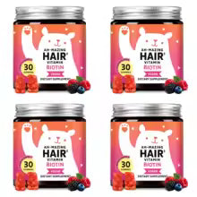 Biotin Gummies 5000 mcg Hair Skin Nails Support Vegan 30 Count