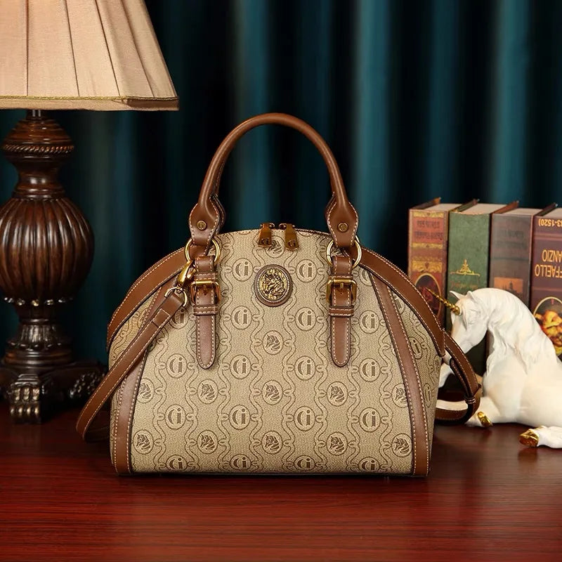 Women's Retro Large Capacity Shoulder Crossbody Bag