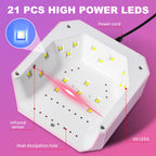 Portable UV Nail Dryer Lamp 21 LEDs for Gel Polish