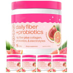 Fiber Probiotics Powder Acacia Collagen Peptides Electrolytes Tropical Breeze 16 Servings