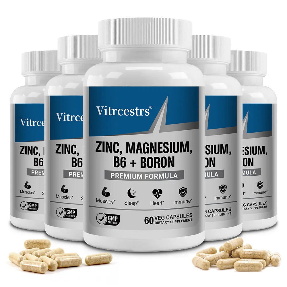 Magnesium Complex Capsules with Zinc D3 B6 and L-Threonate