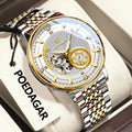 Men's Luminous Skeleton Tourbillon Automatic Watch