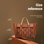 Women's Embossed Large Capacity Business Handbag