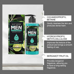 Men Long Lasting Fragrance Shower Gel Deeply Cleansing Exfoliating 3.4 fl oz