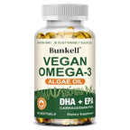 Vegan Omega 3 Algae Oil Brain and Heart Support Capsules