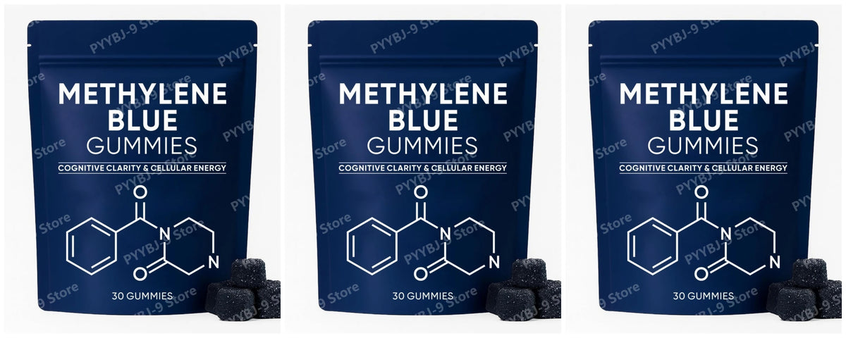 Methylene Blue Cognitive and Energy Support Dietary Supplement Gummies
