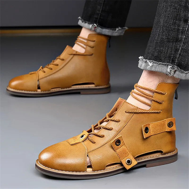 Men's Lace-Up High-Top Gladiator Sandals
