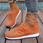 Women's Breathable Mesh Walking Flat Casual Sneakers 2026