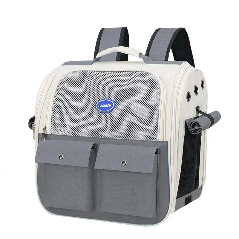Large Capacity Pet Backpack Carrier for Cats Dogs