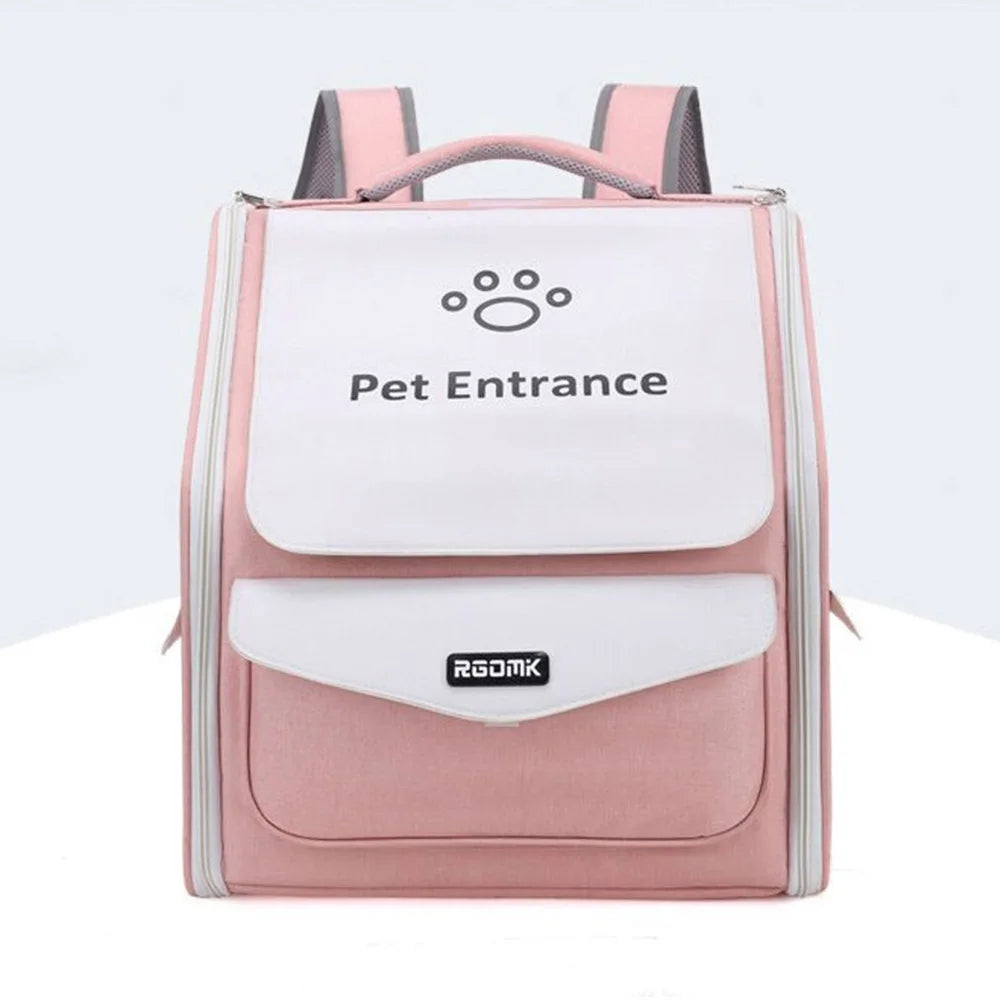 Breathable Foldable Pet Stroller Backpack Carrier for Cats Dogs
