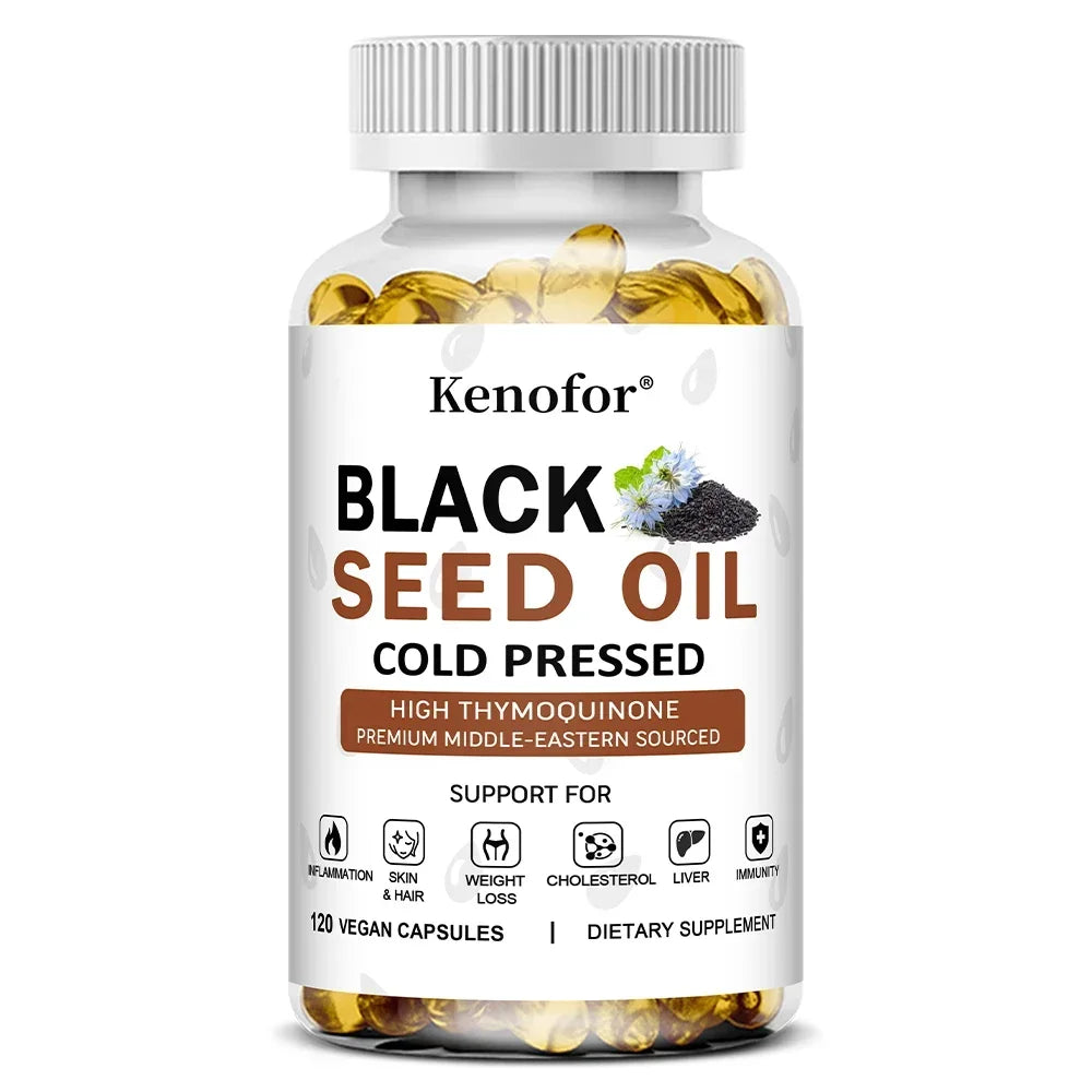 Black Seed Oil Immune Support Dietary Supplement Capsules