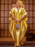 Women's Plus Size African Traditional Kaftan Boubou Maxi Dress
