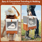 Large Capacity Breathable Pet Carrier Backpack for Cats Dogs