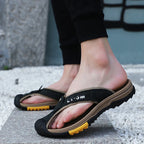 Men's Genuine Cow Leather Anti-Slip Beach Flip Flops