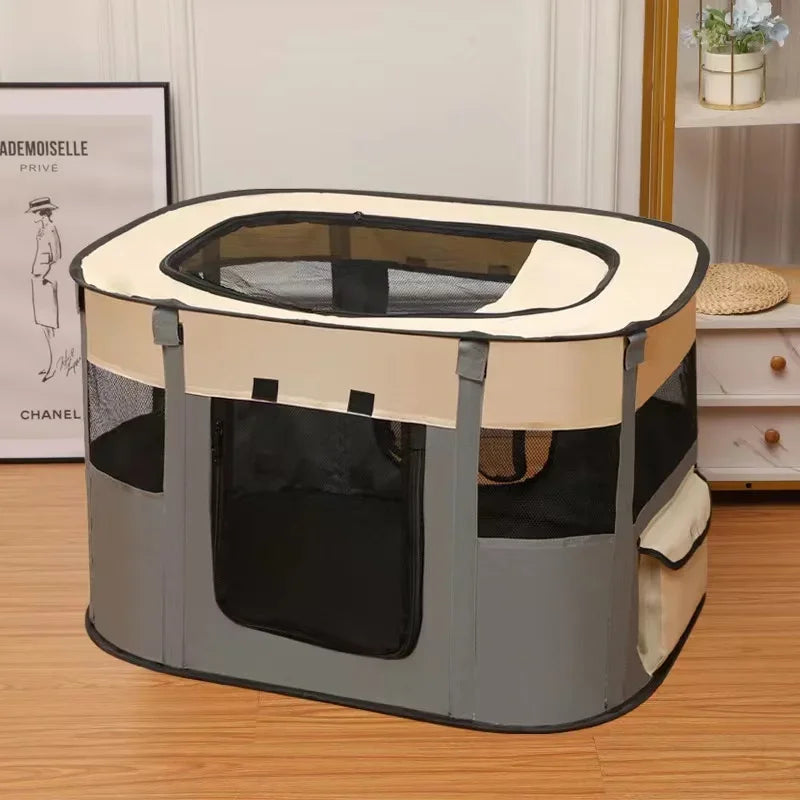Folding Pet Delivery Room Tent Bed for Cats Dogs