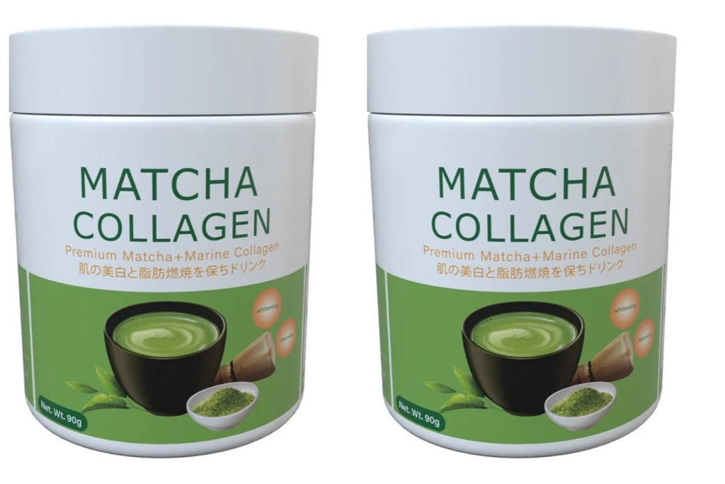 Matcha Collagen Powder Marine Collagen Organic Green Tea Drink Mix Gluten Free 30 Servings