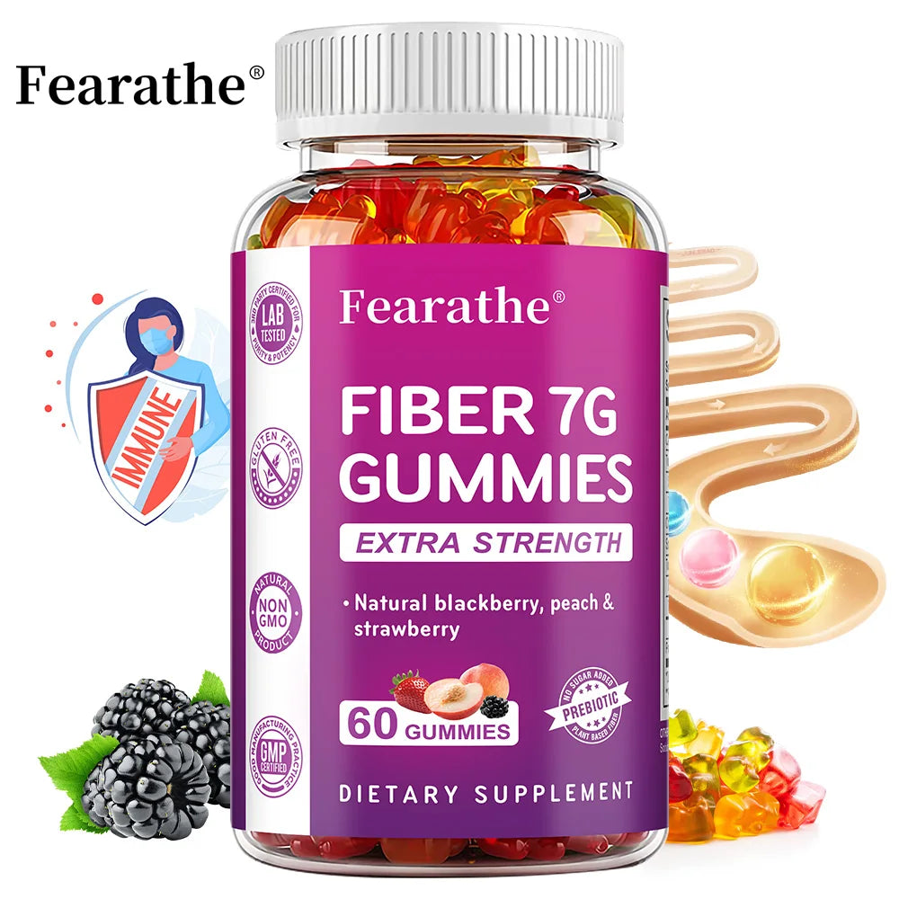 Prebiotic Fiber Digestive Health Support Dietary Supplement Gummies