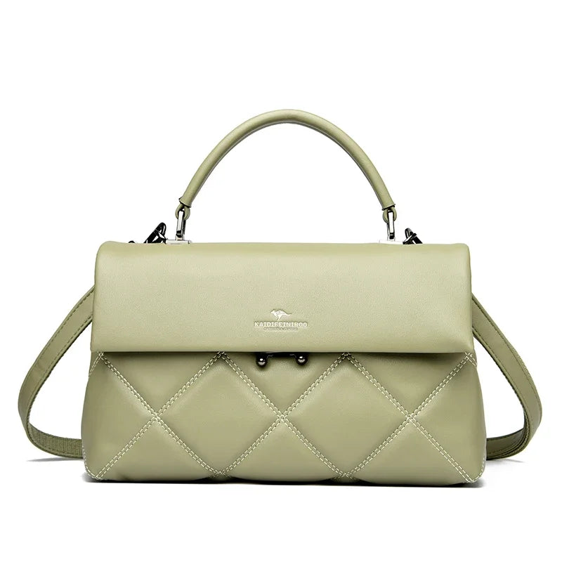 Women's Luxury Soft Leather Crossbody Shoulder Handbag