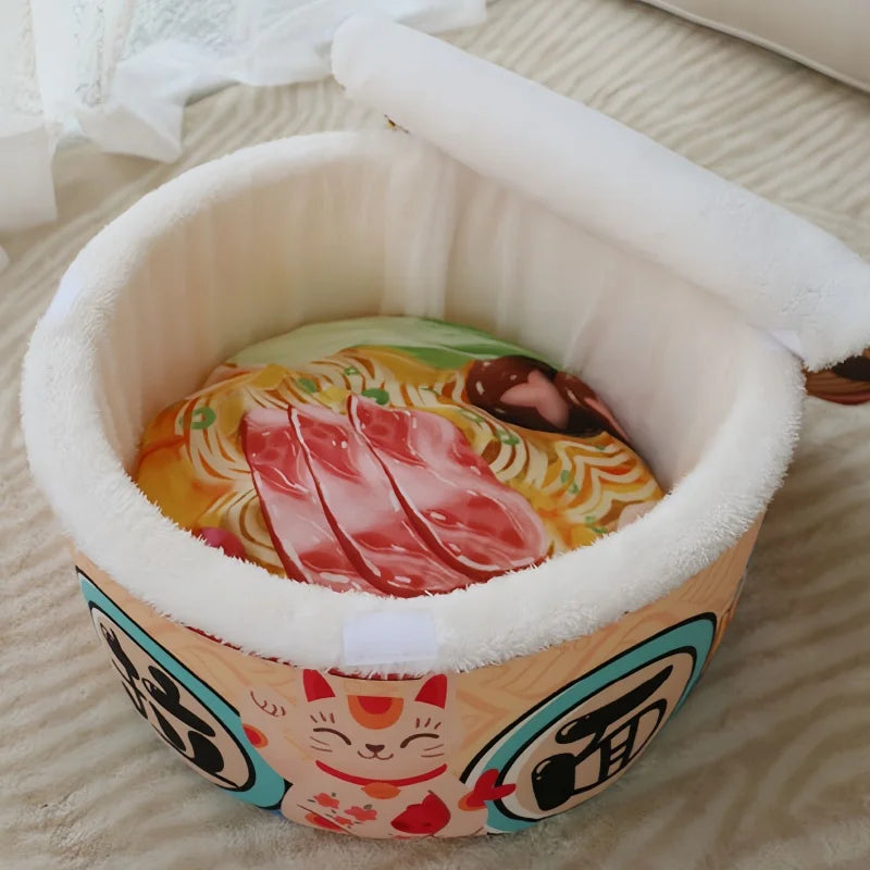 Warm Soft Pet Nest Bed Cushion for Cats Dogs