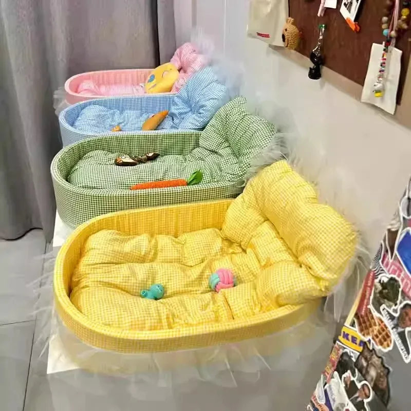 Macaron Deep Sleeping Pet Bed for Cats Dogs
