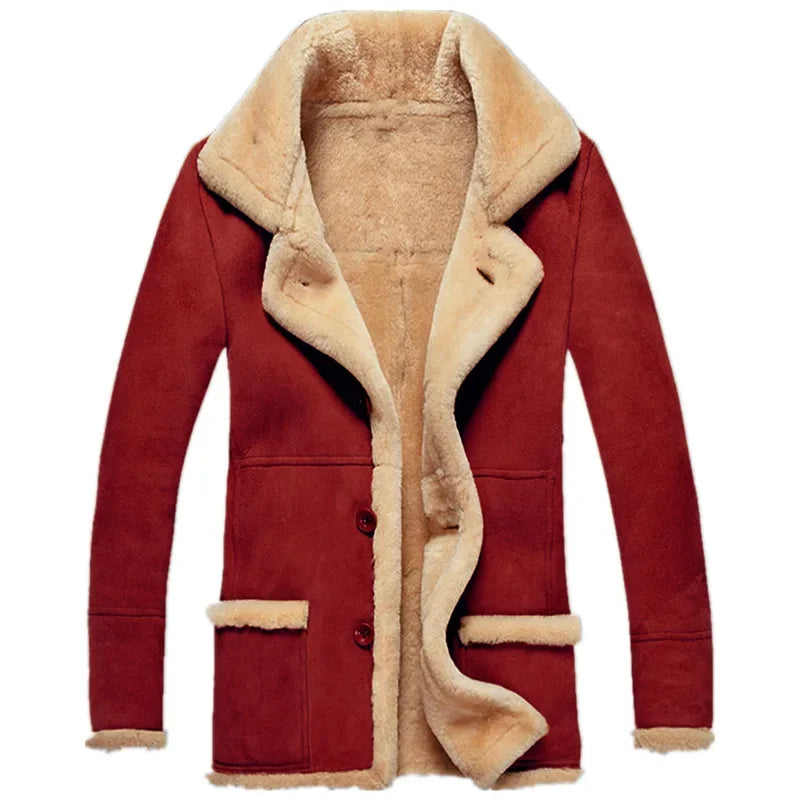 Men's Thickened Faux Fur Winter Coat Jacket