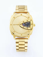 Men's Creative Triangular Dial Quartz Watch