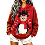 Unisex Christmas Pattern Pet Carrier Pouch Hoodie