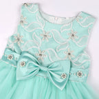 Girls' Embroidered Lace Tulle Ball Gown Party Dress
