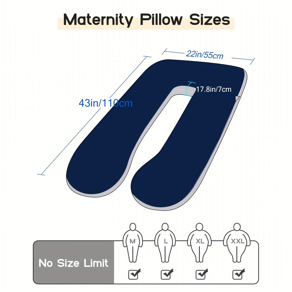 U-Shape Memory Foam Body Pillow for Neck and Back Support
