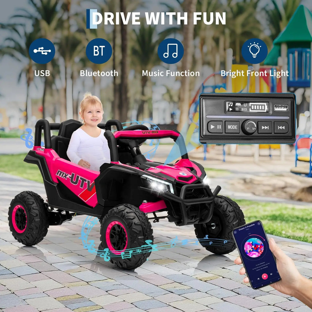 Kids 12V Electric Ride-On UTV Truck Toy with Remote Control
