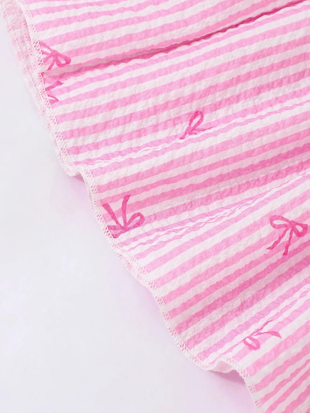 Girls' Striped Bowknot Halter Top and Pants 2-Piece Set